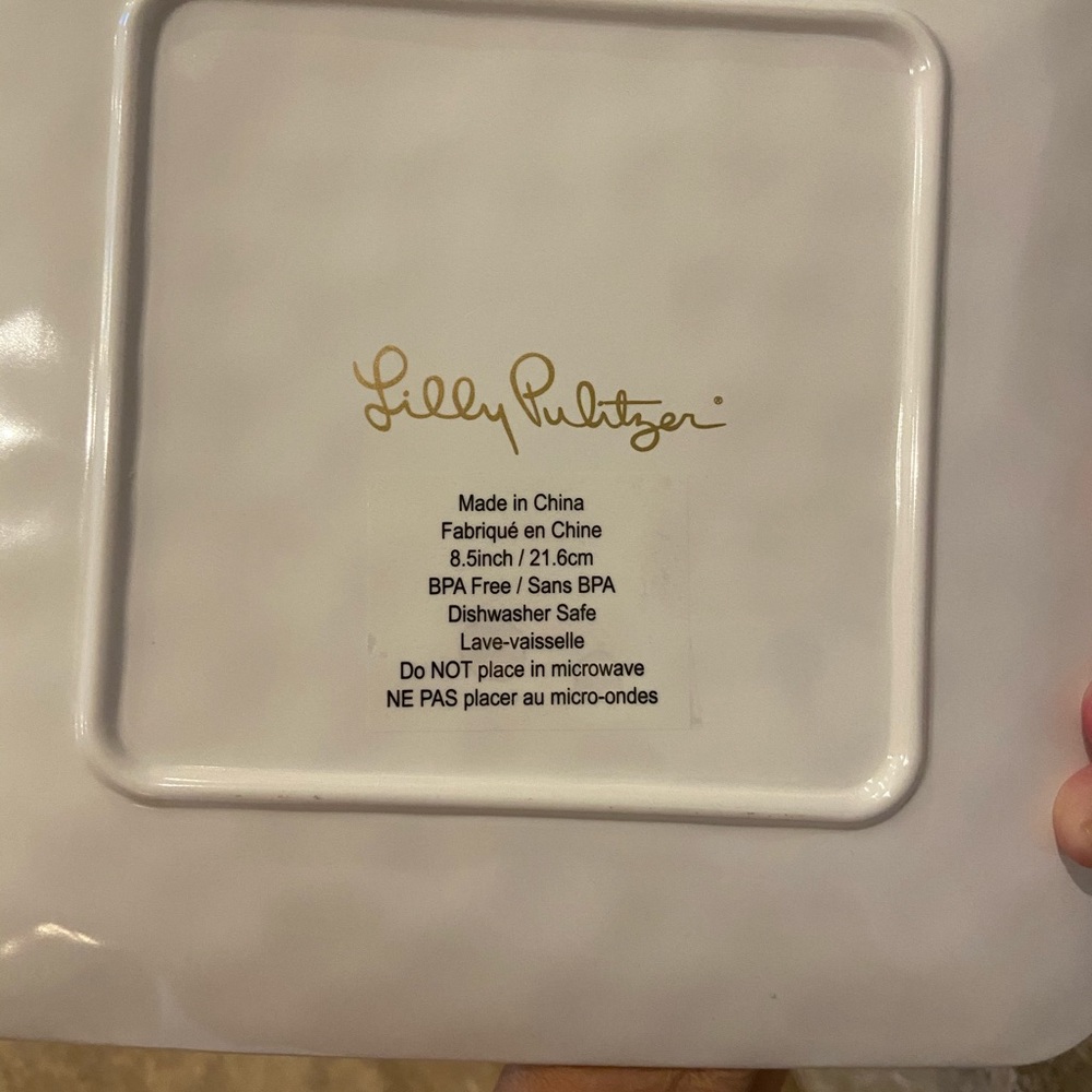 Lilly Pulitzer melamine plates - Picture 3 of 3